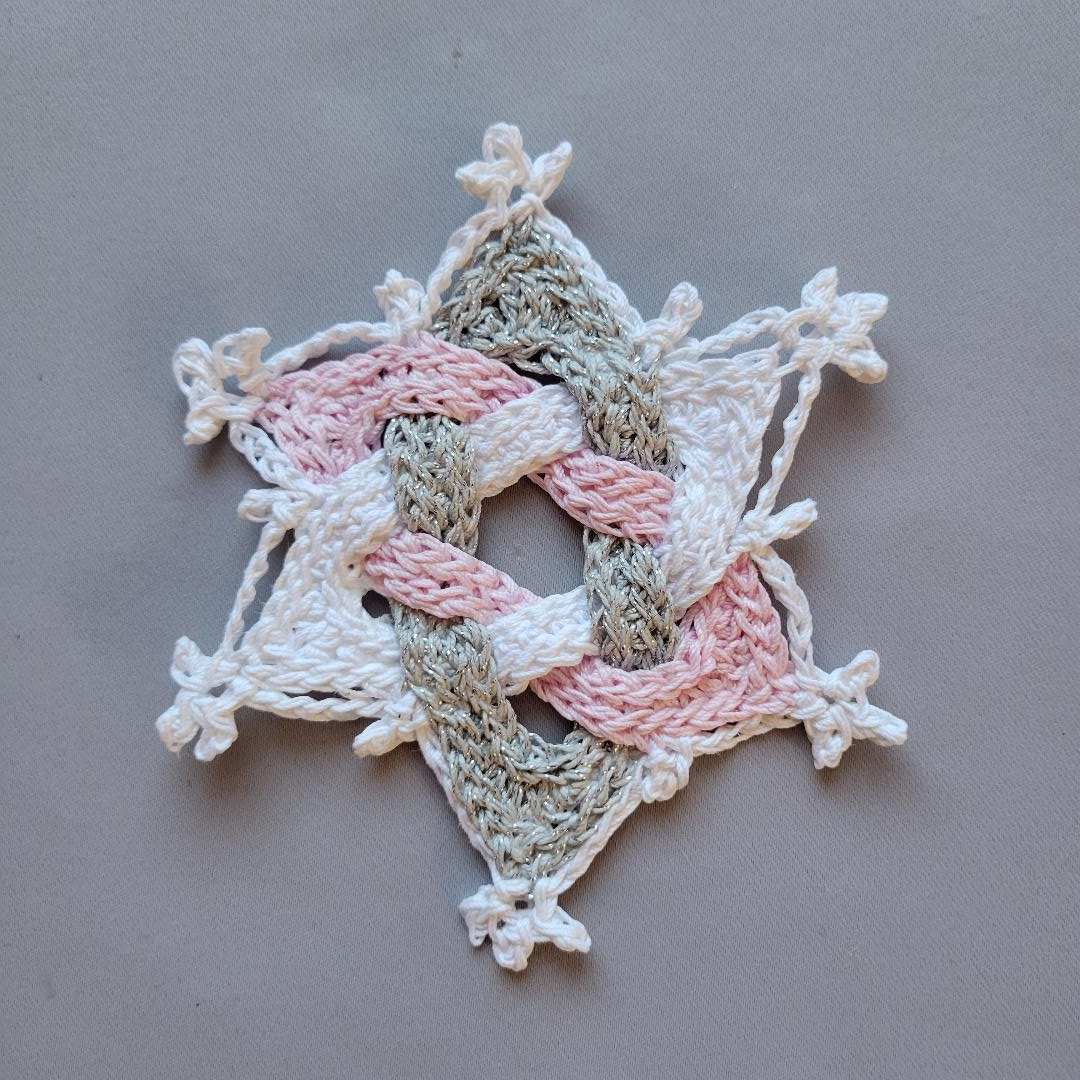 Celtic Star - Pink/White/Silver