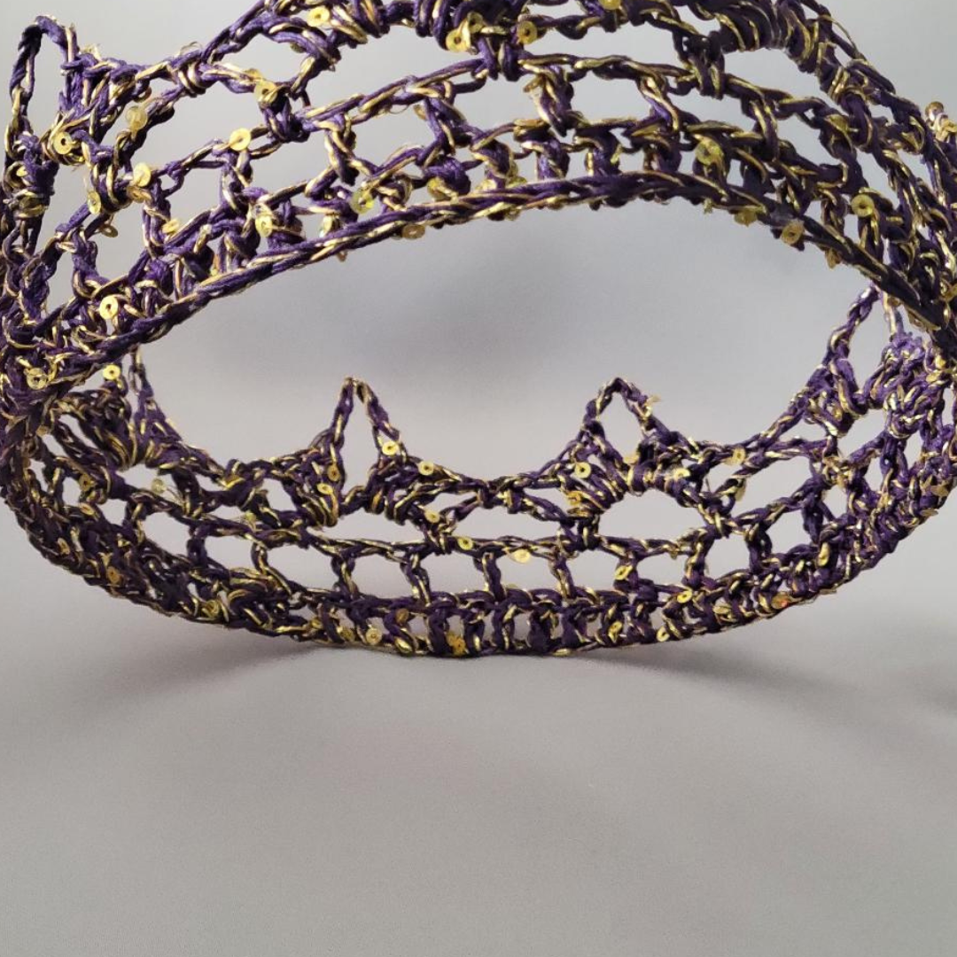 Purple/Gold 6" Crown