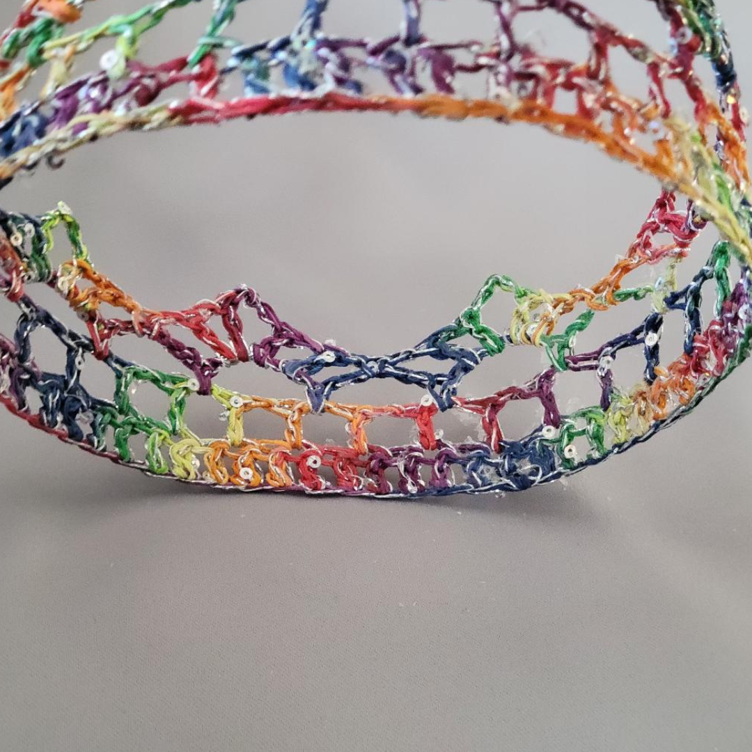 Rainbow/Silver 6" Crown II