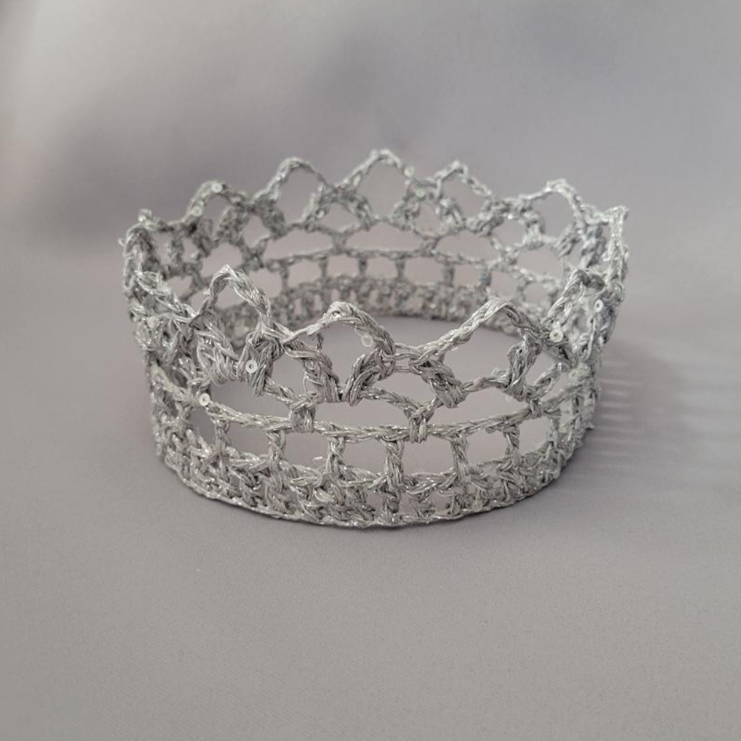 Silver 5" Baby Crown