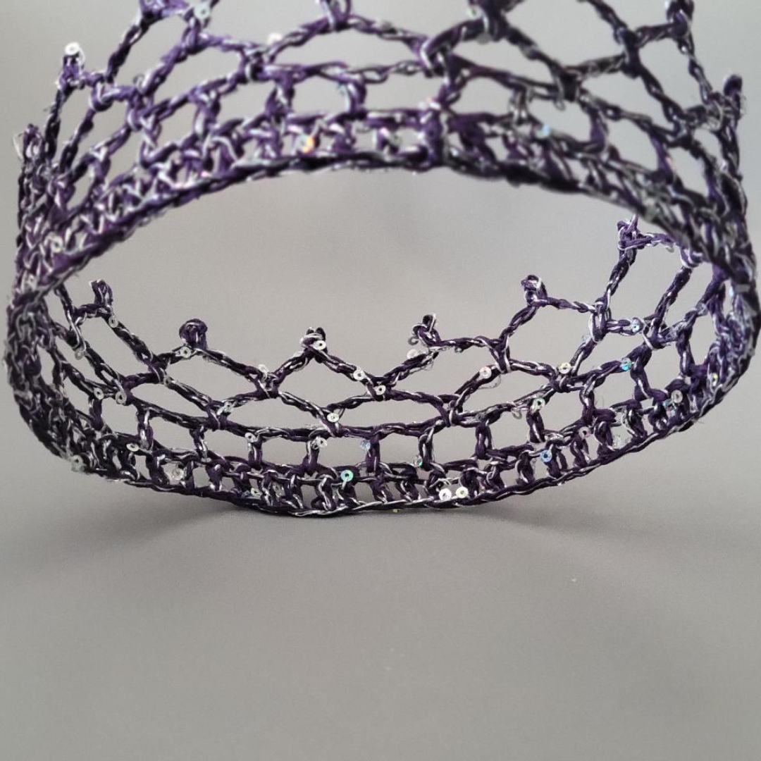 Purple/Silver 6" Crown I