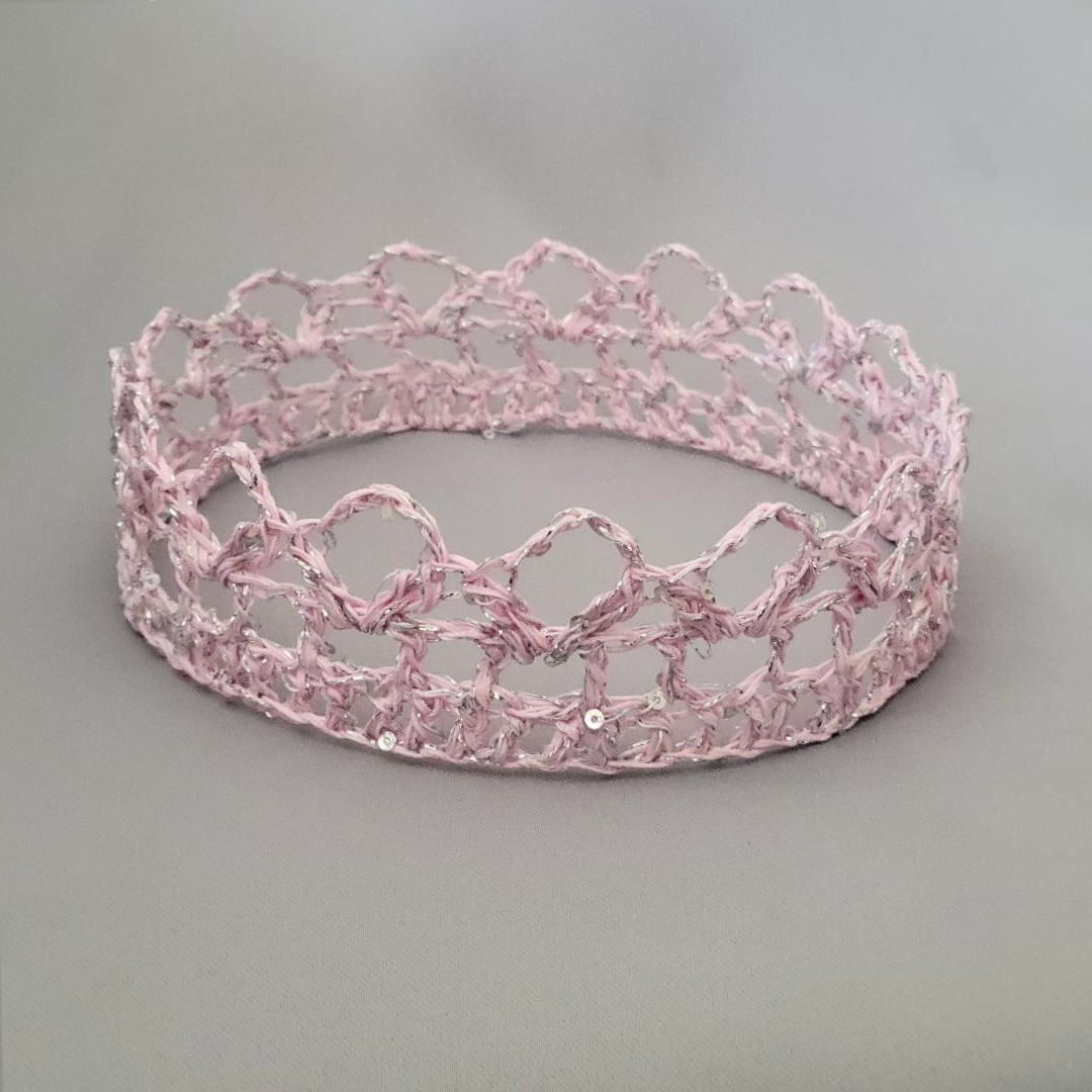 Light Pink/Silver 6" Crown II