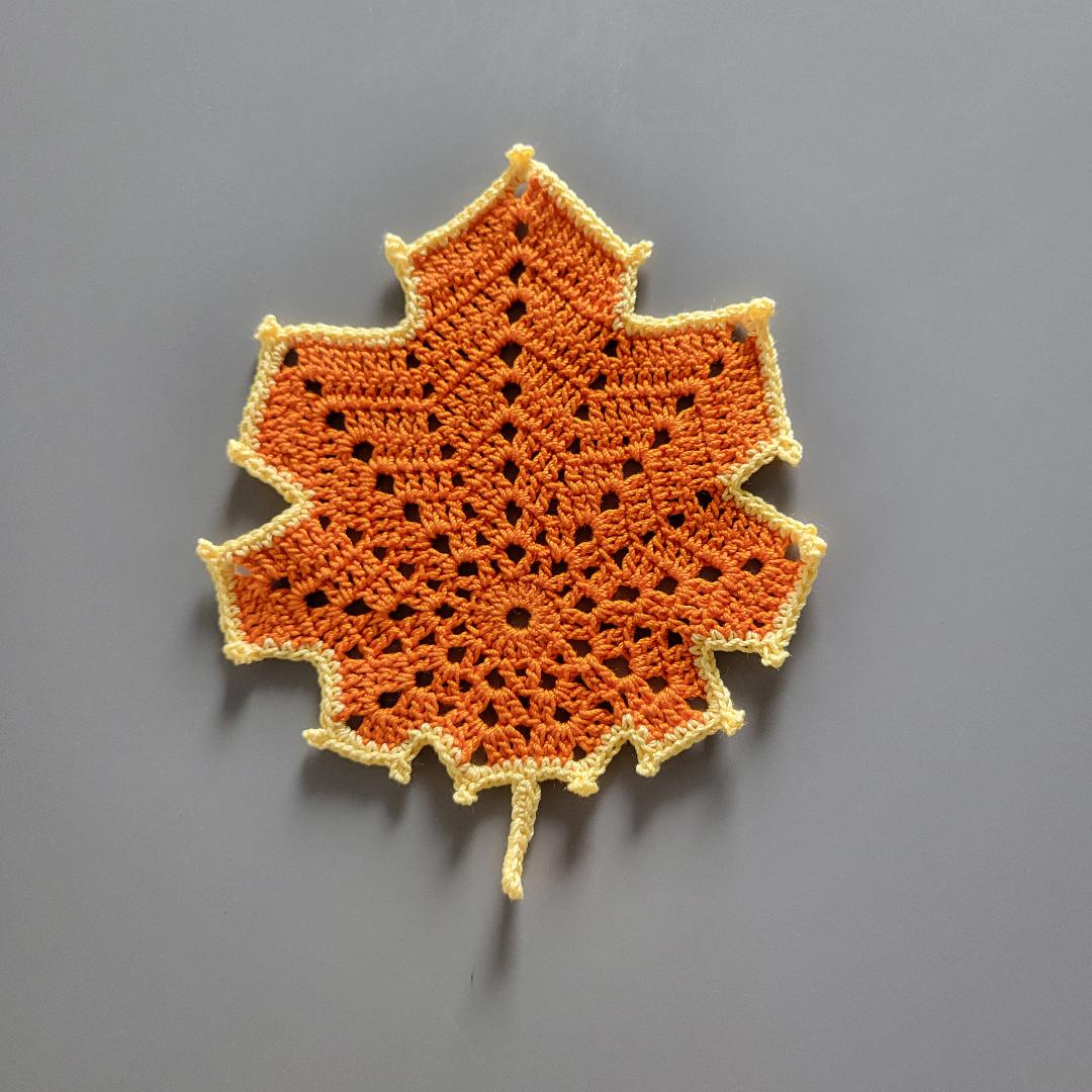 Fun Fall Leaf Doily