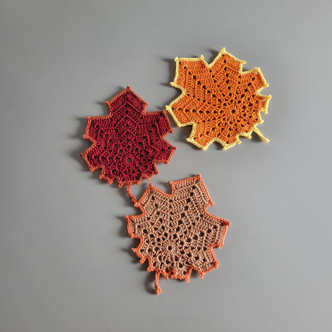 Fun Fall Leaf Doily