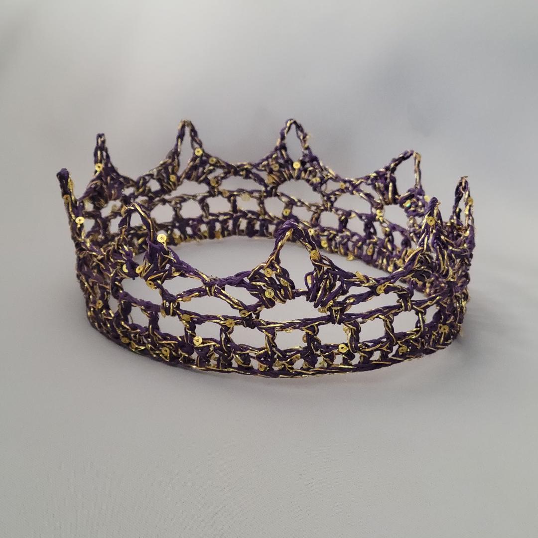 Purple/Gold 6" Crown