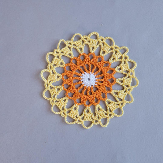 Candy Corn Prize for Excellence 4" Doily