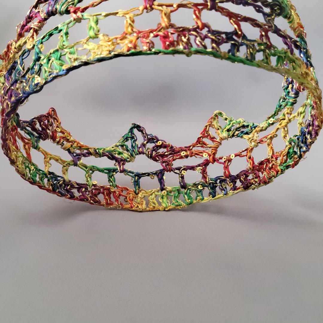 Rainbow/Gold 6" Crown