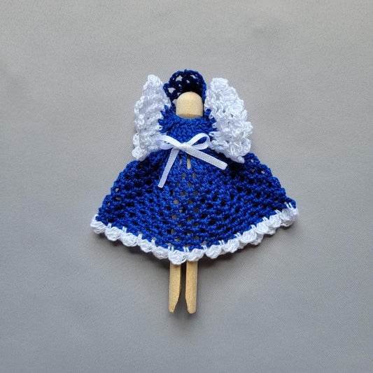 Royal Blue Clothespin Angel