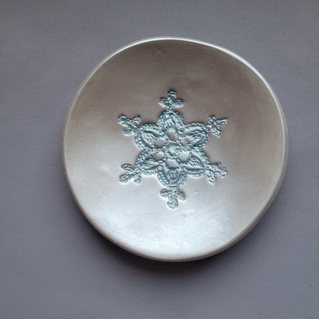 Sparkly Snowflake Dish Set
