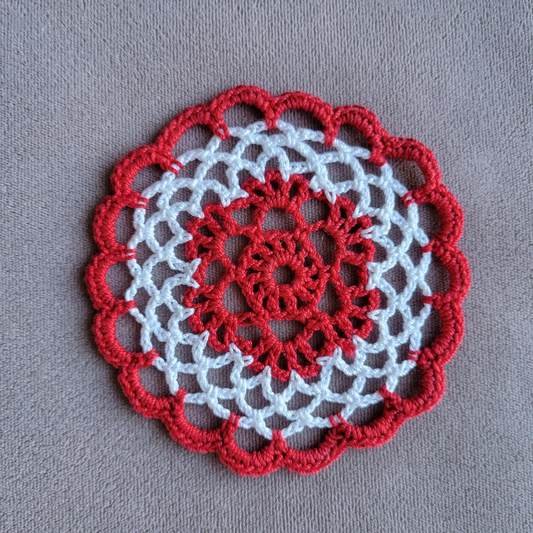 Princess 4" Christmas Doily