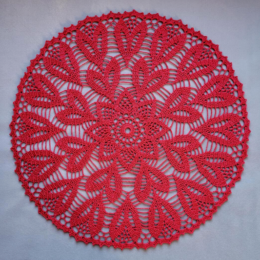 Many Hearts 18" Doily