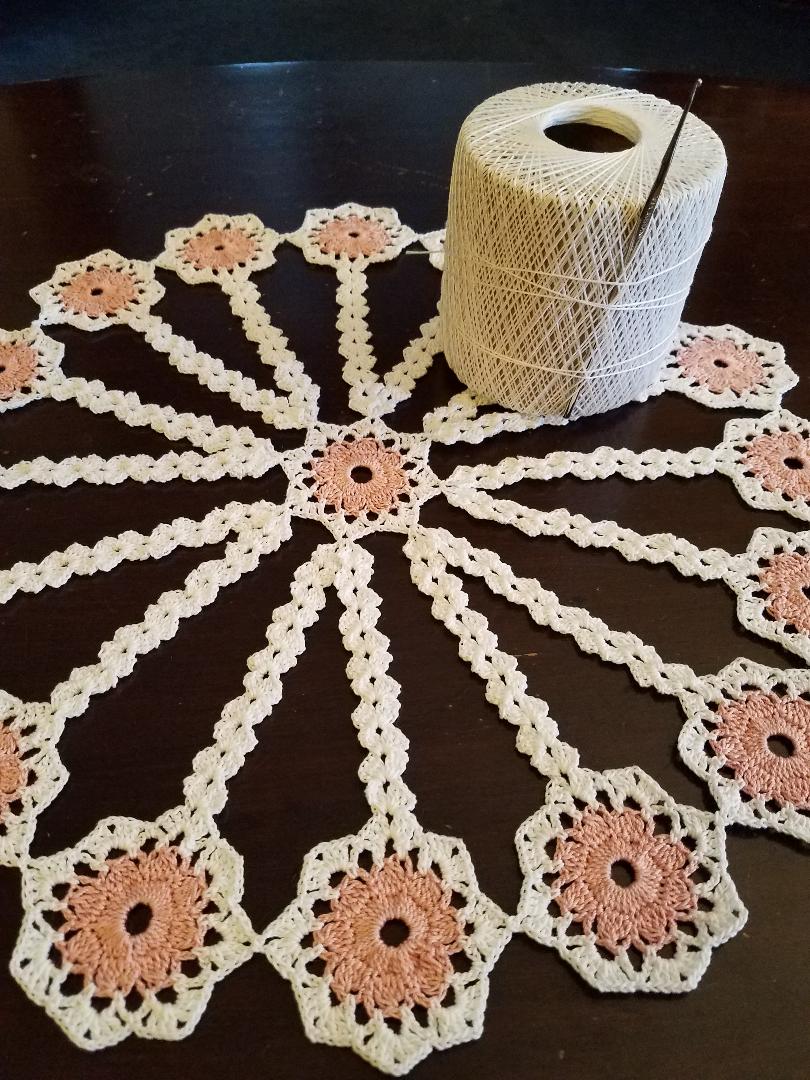 Violets 15" Doily