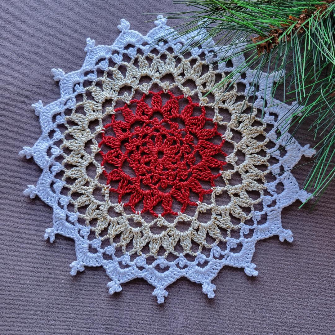 Duchess 8" Christmas Doily