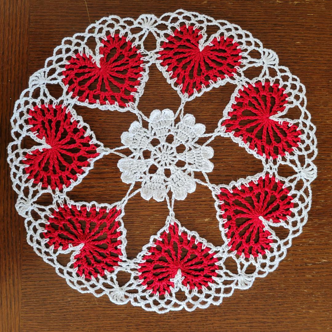 Chakra Hearts 12" Doily